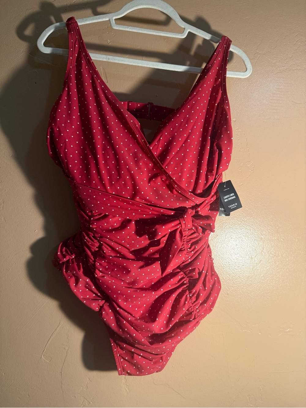 TORRID RETRO CHIC 1X NWTS VINTAGE STYLE UNDERWIRE SUIT W/ polka dots - Picture 8 of 9